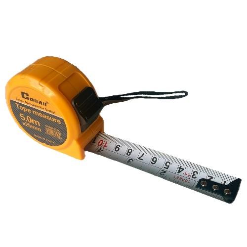 양방향 인쇄 슬라이드락 벨트클립 고정 스트랩 줄자 5m x 25mm
