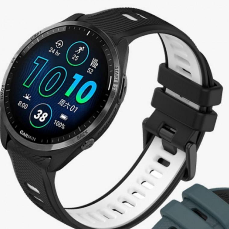 스트랩 실리콘 투톤 935 945 965 포러너 버클 호환 22mm 블랙