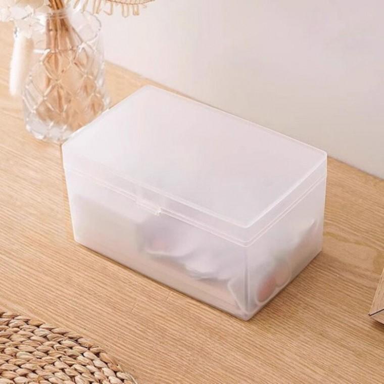라운드 반투명 보관함 중형 포카 포토 카드 사진 수납함 케이스 탑로더 슬리브 정리함 보관통 BAA010305