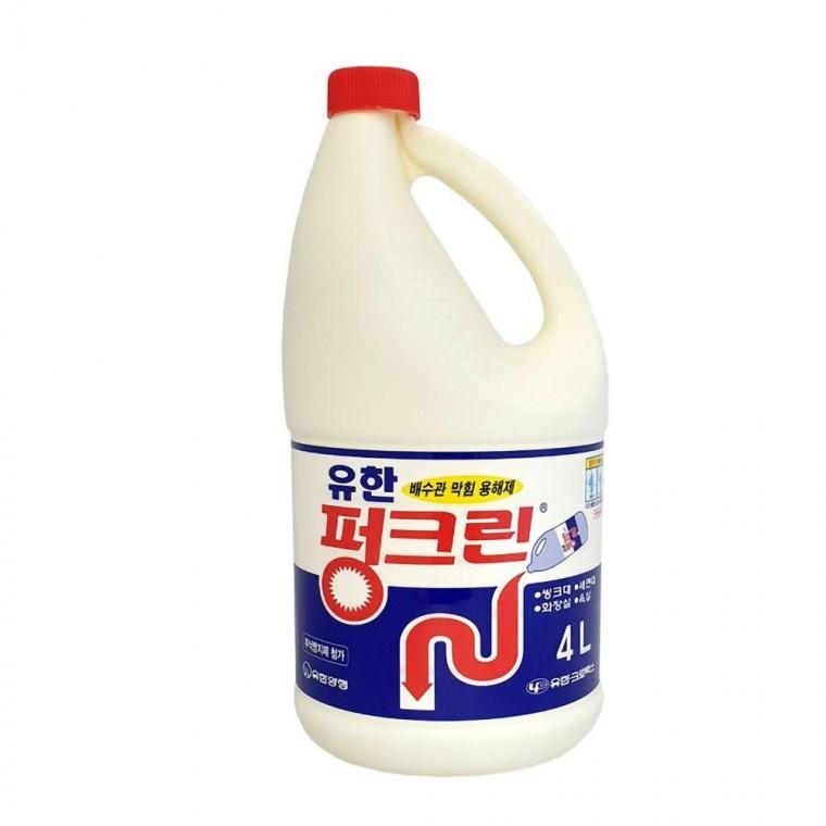 화장실 욕실 싱크대 배수관 배수구 청소 펑크린 4L 욕시래 관청소 세면대 악취 냄새