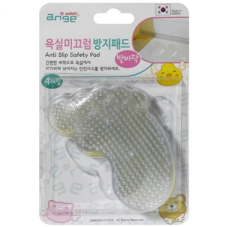 앙쥬 욕실 욕조 타일 바닥 미끄럼방지 발바닥 패드 4P 스티커 논스립