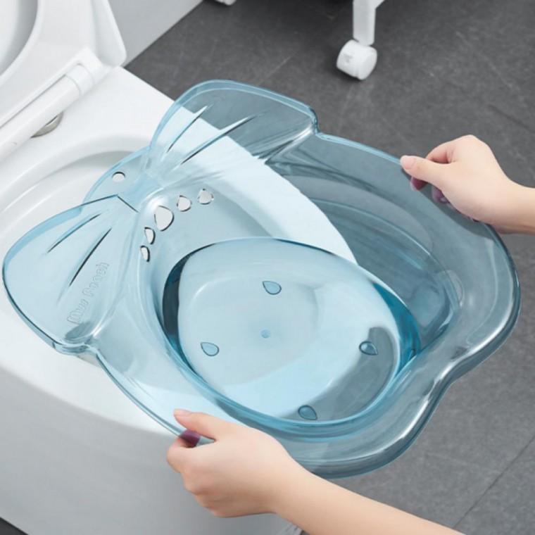 좌욕기 변기위 셀프 온수 간편한 가정용 리본 대야 커버 욕실