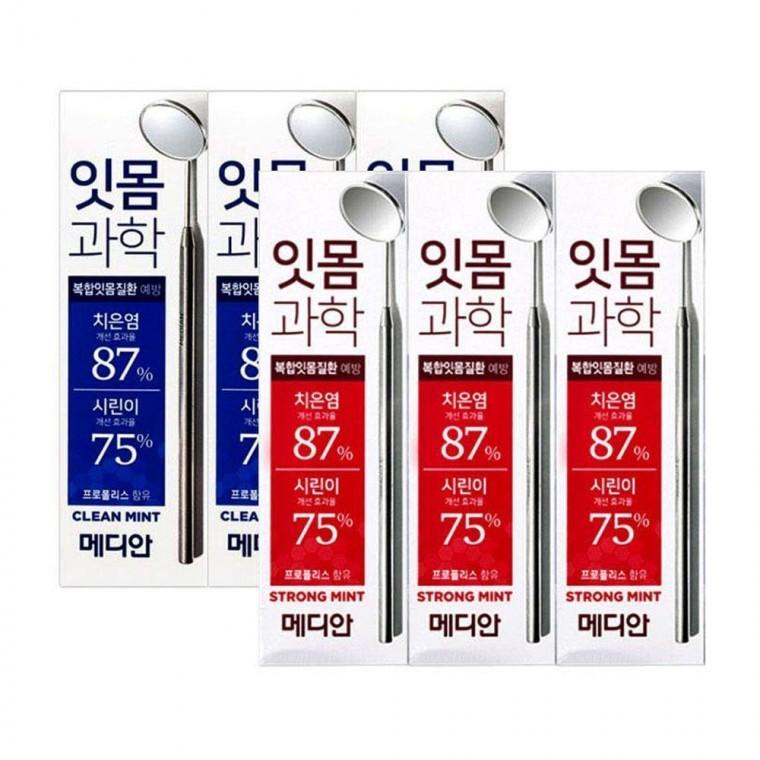 메디안 잇몸 과학 치약 3개입 시린이 치은염 생활 용품 잡화 욕실 어른 집들이 선물