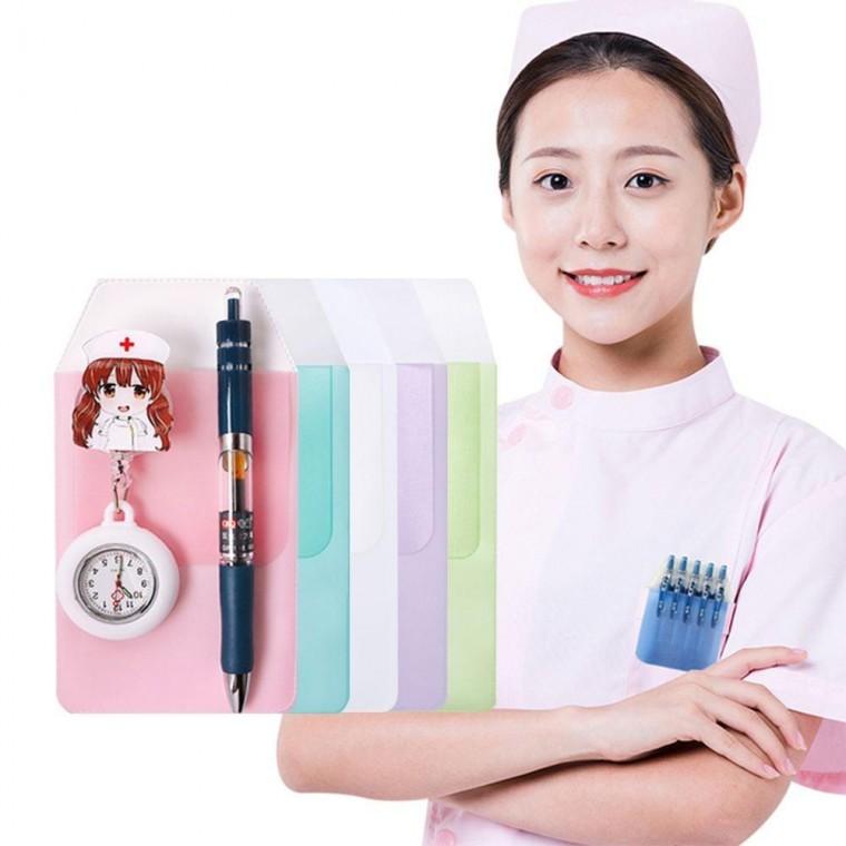 간호사 필수템 널스 포켓 의사 주머니 수납 용품 방수파 우치 간호복 필통 릴홀더