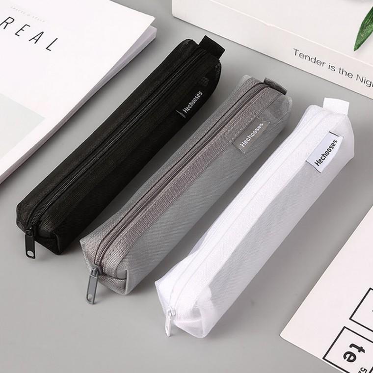 메쉬 펜파우치 필통 케이스 간편 수납용품 M13374