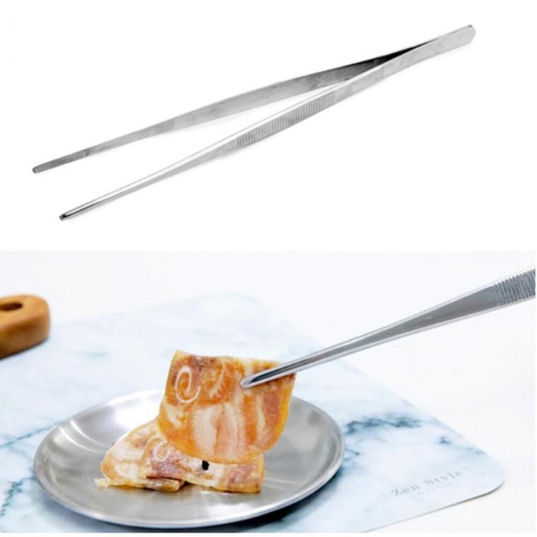 스텐 튀김집게 30cm 캠핑용 캠핑 뷔페 삼겹살 큰 주방 조리용