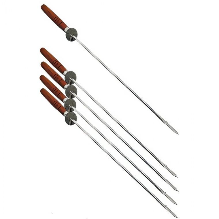 캠핑 꼬지 스텐 바베큐 구이용 일열 꼬치 꼬챙이 5P 바비큐 야외용 막대