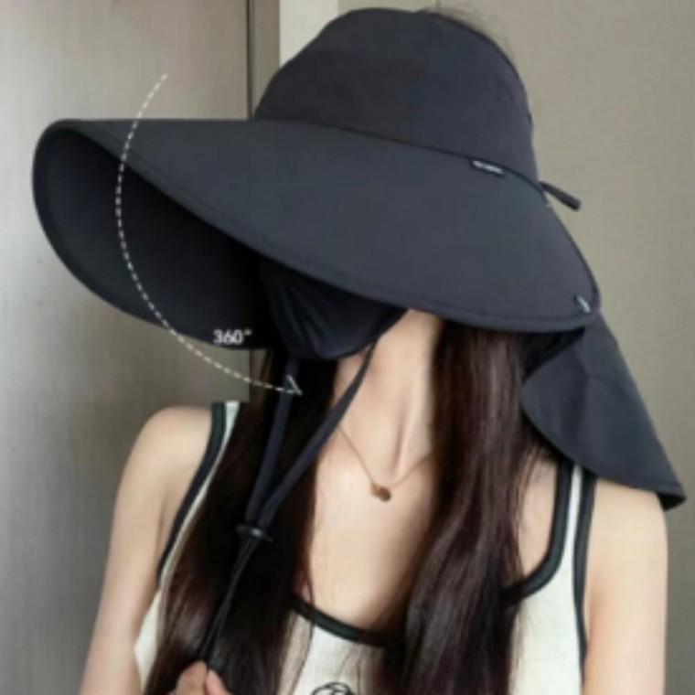 여성 여름 등산 캠핑 자외선차단 햇빛가리개 썬캡 모자