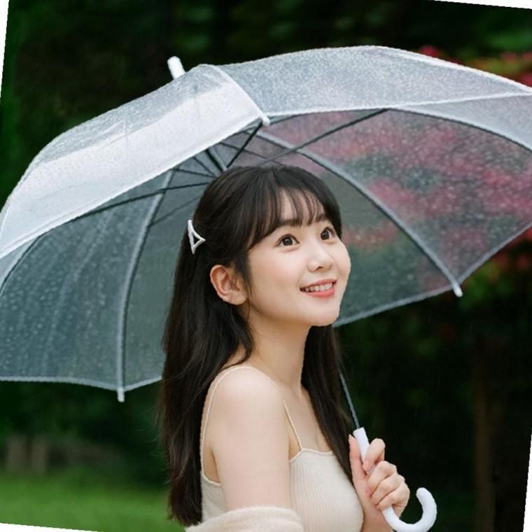 투명 자동 우산 5개 세트 튼튼한 비닐 우산 가벼운 장우산