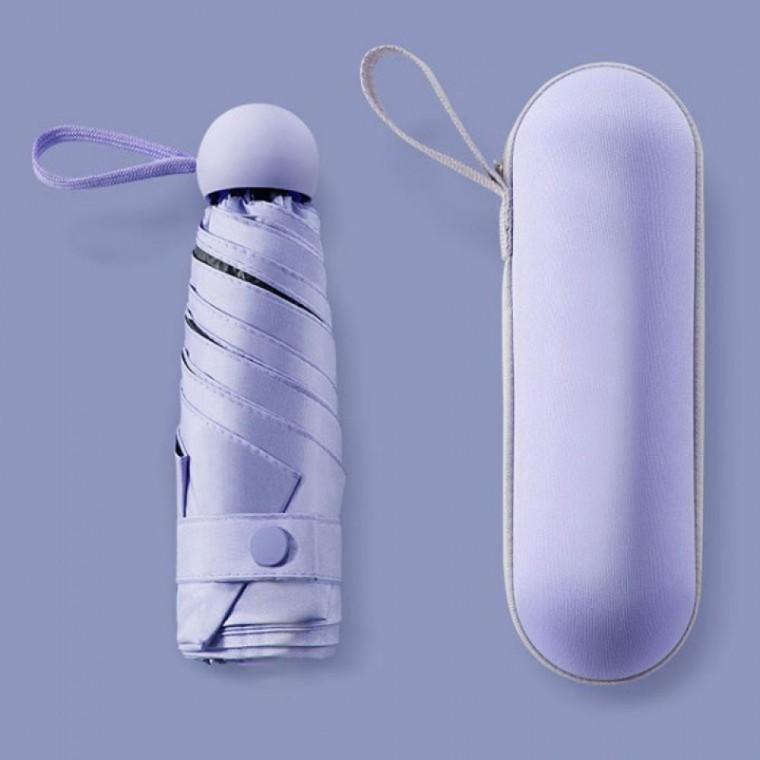 장마철 자외선차단 접이식 초경량 휴대용 캡슐 우산