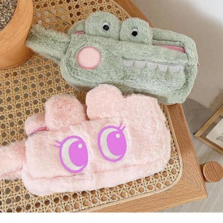 특이한 동물 캐릭터 봉제 털 필통 중 고등 학생 신학기 심플한필통 파우치필통 귀여운필통 중 용품