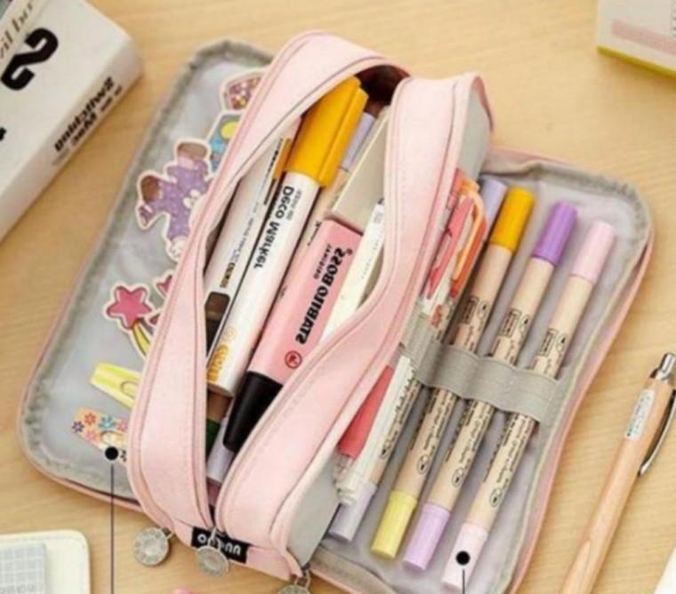 봉제필통 초등학생 중학생 고등학생 대용량 양방향 신학기 입학 선물