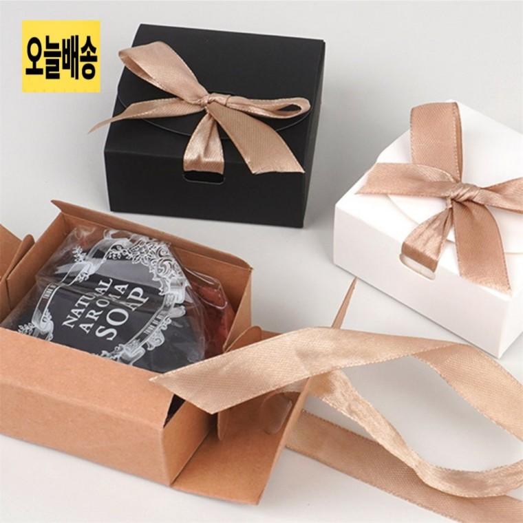 미니 접이식 무지 선물상자 1P 크래프트기프트 답례품상자 접이식선물상자