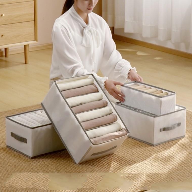 다용도 옷 정리함 이동식 옷 수납함 접이식 칸막이