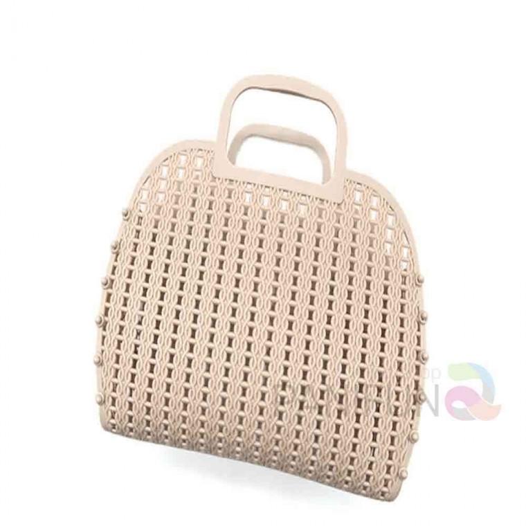 목욕가방 갈색 다용도바구니 수영장가방 접는목욕가방 접이식목욕가방 물빠지는가방 헬스장가방 사우나가방