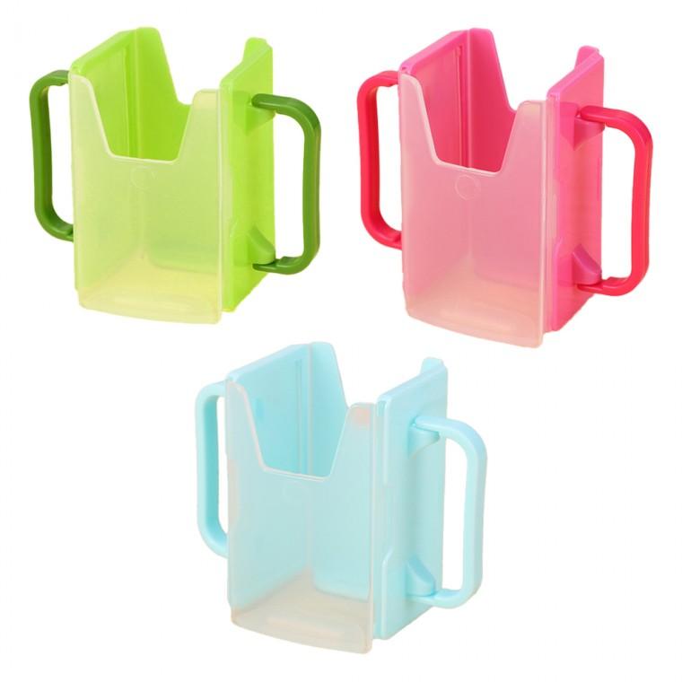 컵홀더 손잡이형 종이팩 접이식 팩홀더 팩 음료 홀더 케이스