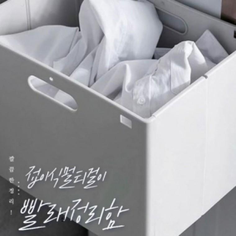 공간활용 접이식 빨래 수거 함 걸이형 멀티 빨래 수거 함