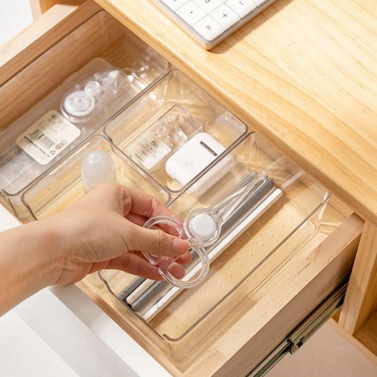다용도 서랍 정리함 투명 아크릴 정리함 칸막이 수납함