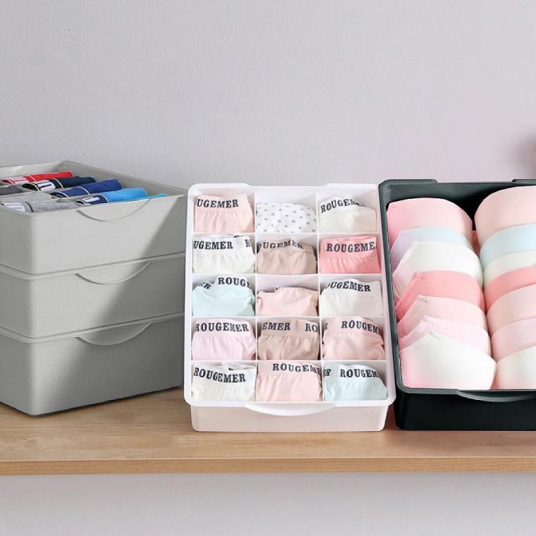플라스틱 속옷 정리함 칸막이 속옷 수납함 보관함 옷장