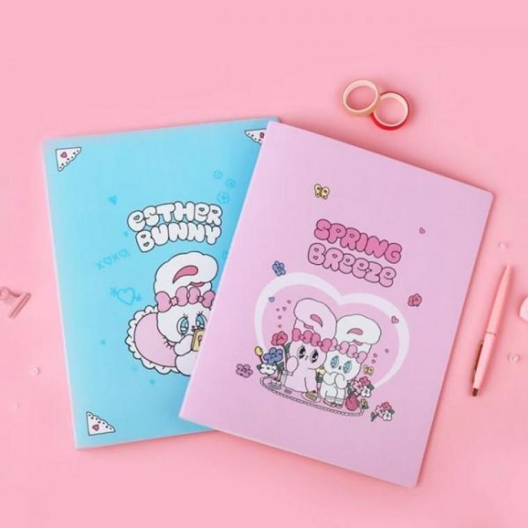 토끼 캐릭터 40P 클리어파일 A4 서류 정리함 악보 보관함 학생용 파일 바인더