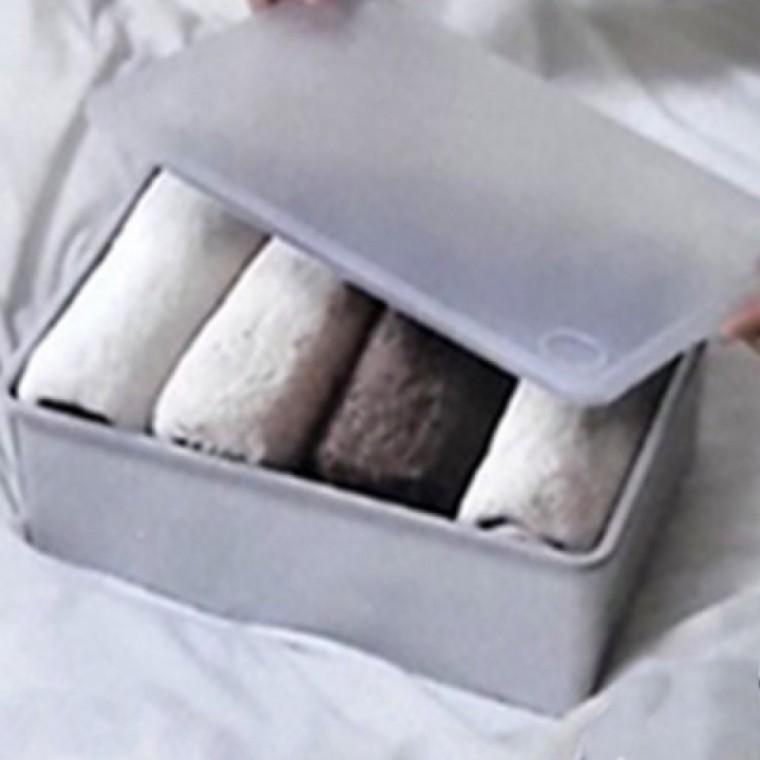 다용도 칸막이 정리함 덮개형 수납함 플라스틱 옷장