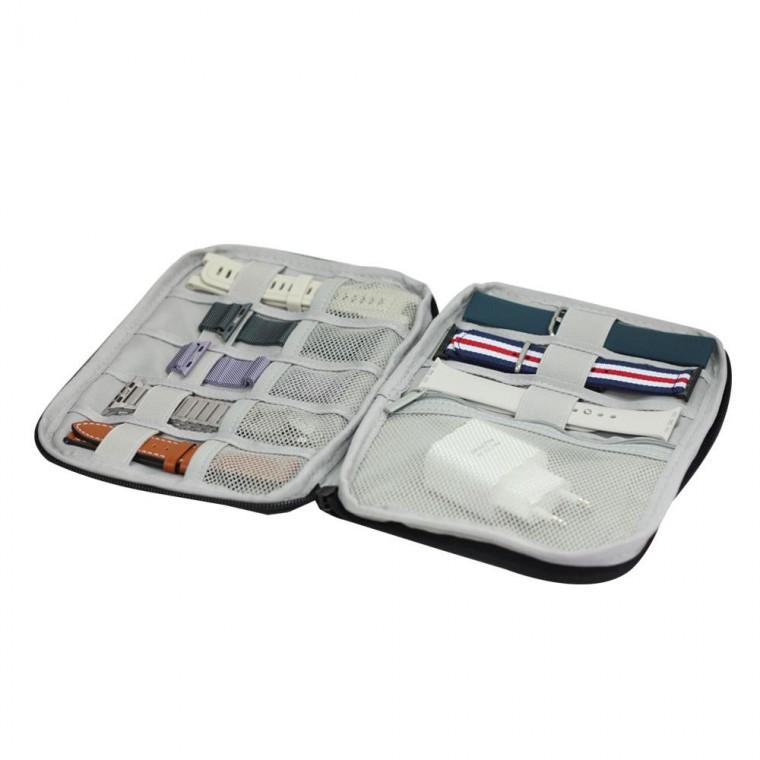 갤럭시워치 스트랩 파우치 보관 케이스 밴드 수납 지퍼형 여행 휴대 정리함