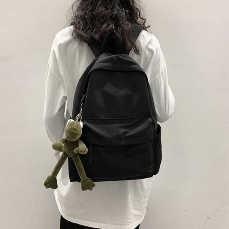 여성 데일리 학생 책가방 블랙 백팩 여성가방 블랙 백팩 학생가방 책가방 데일리가방