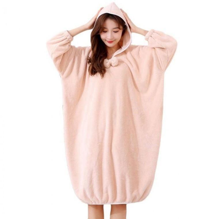 목욕 가운 사워 여자 바디타월 사우나 오버빗 후드 물놀이가운 여자 극세사가운 목욕가운 샤워가운 여행가