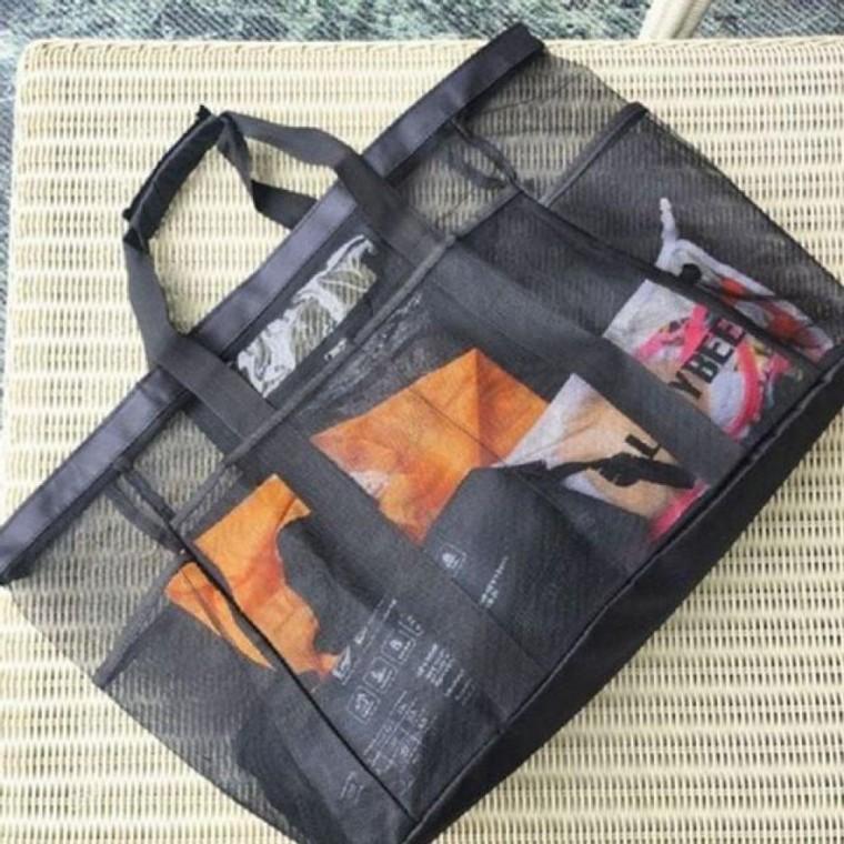 비치 가방 메쉬 여행용 대용량 수영장 물놀이 목욕