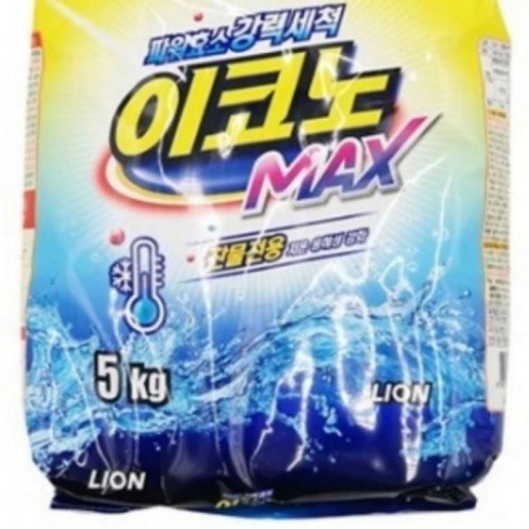 이코노 MAX 파우치 세탁세제 찬물전용 5kg 세제 빨래세제