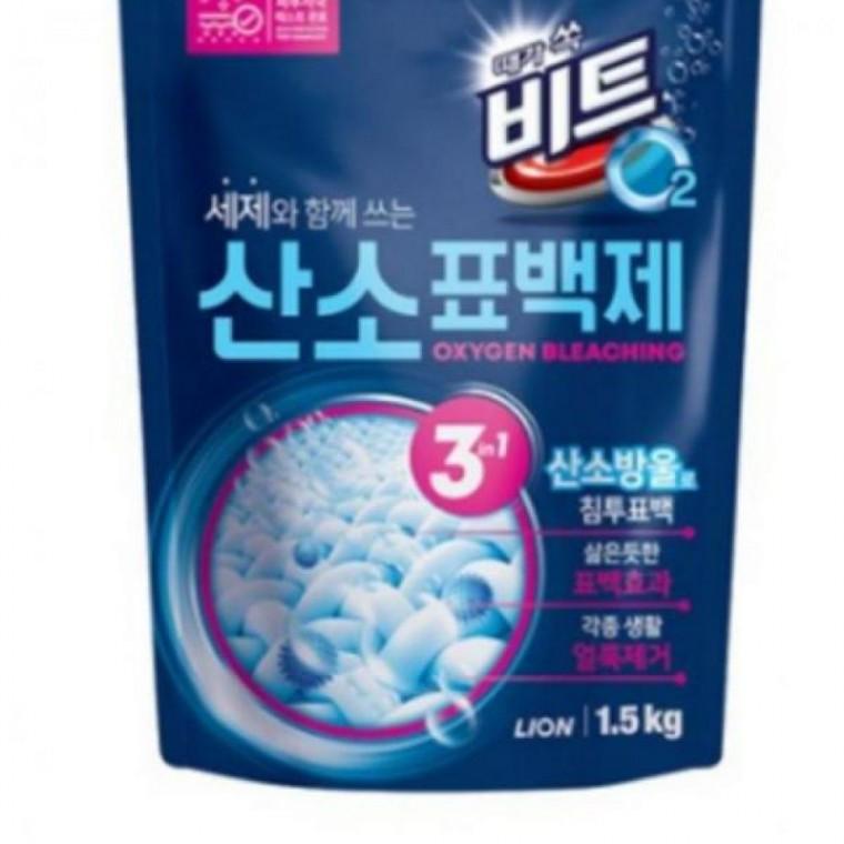 표백제 1.5kg O2 비트 2개 산소 파우치