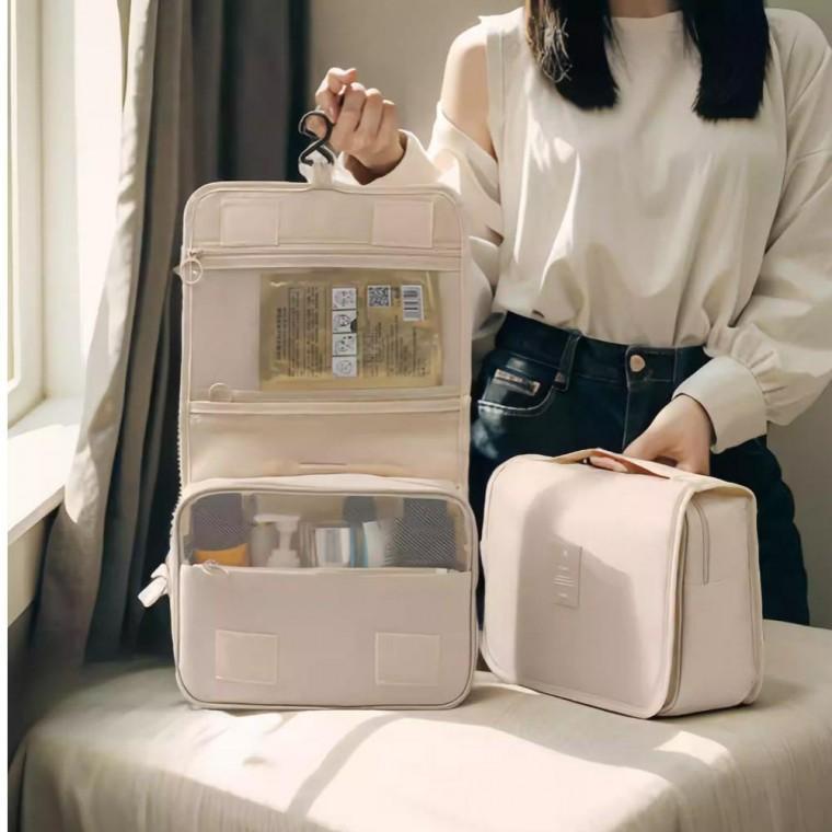 다용도 여행용 워시 백 수납 걸이형 파우치 휴대용 욕실