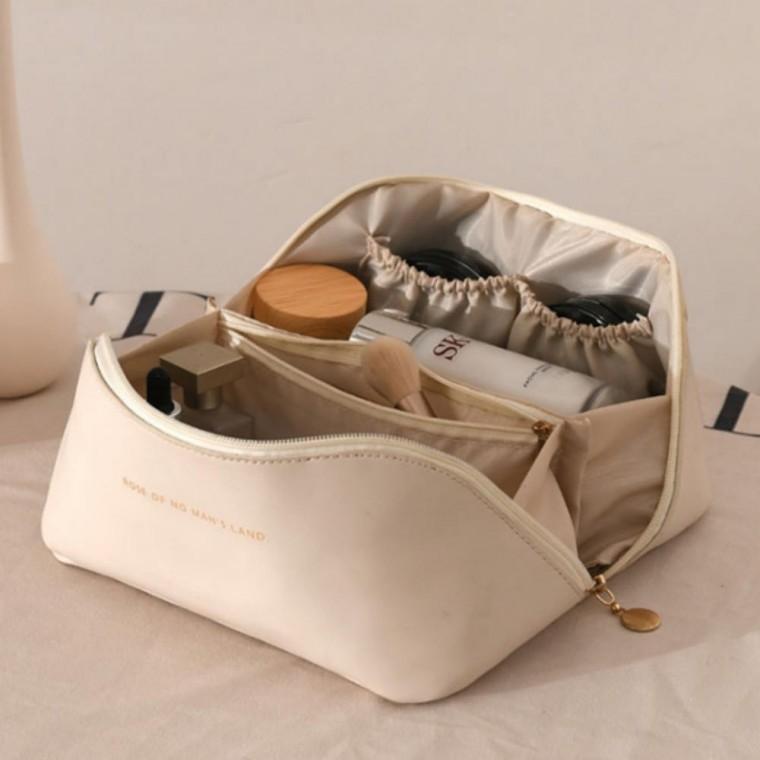 스페이스 파우치 여행 화장품 휴대용 다용도 사선 매직