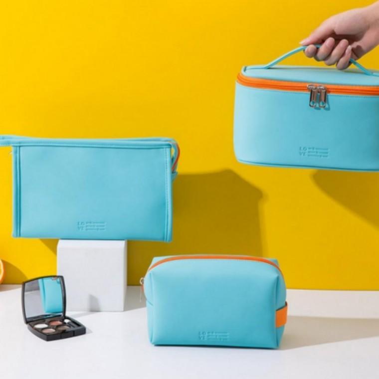 스크럽 휴대용 화장품 위생용품 다용도 멀티 수납 파우치