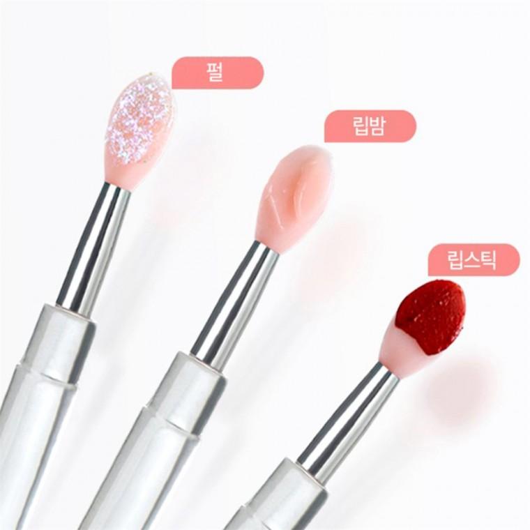 휴대용 실리콘 립브러시 휴대용실리콘립브러쉬미니 립각질제거브러시 입술관리도구