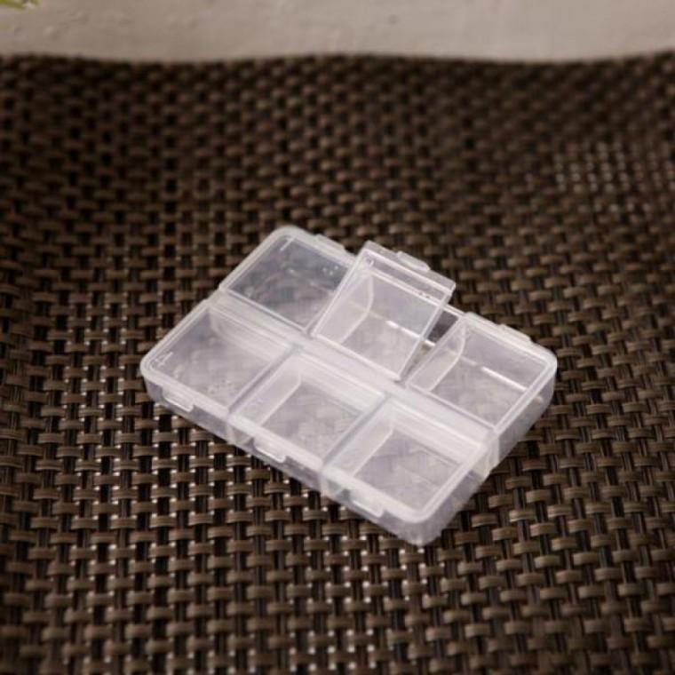 휴대용약통 약병 6칸 약통 알약케이스 약케이스 사각