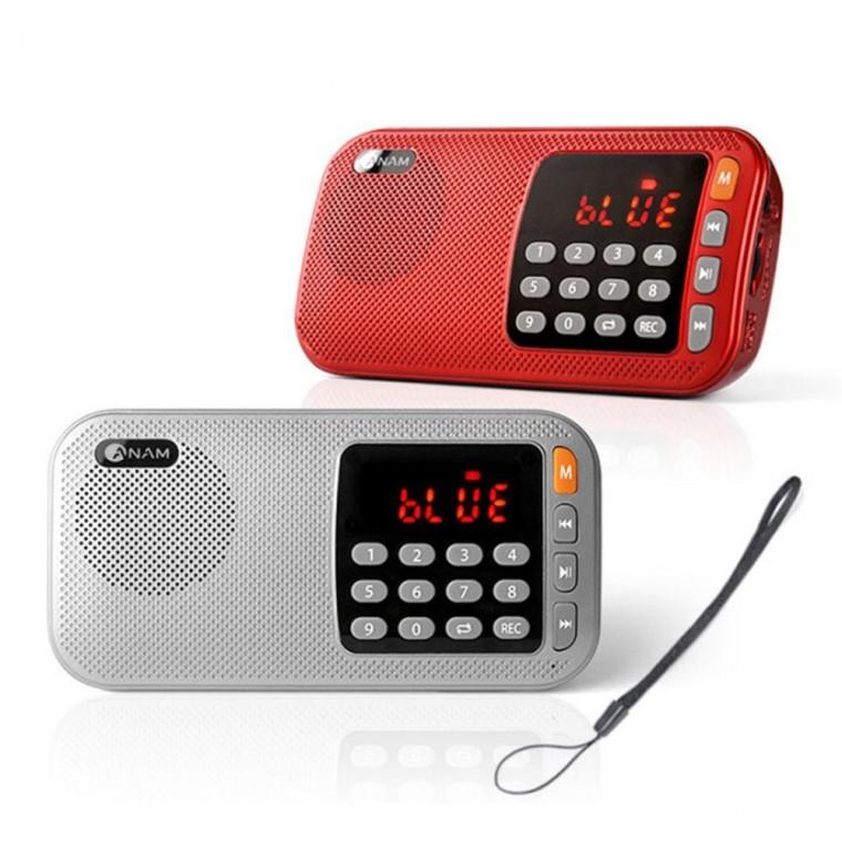 이어폰겸용 휴대용 MP3 미니 스피커 블루투스 라디오 FM