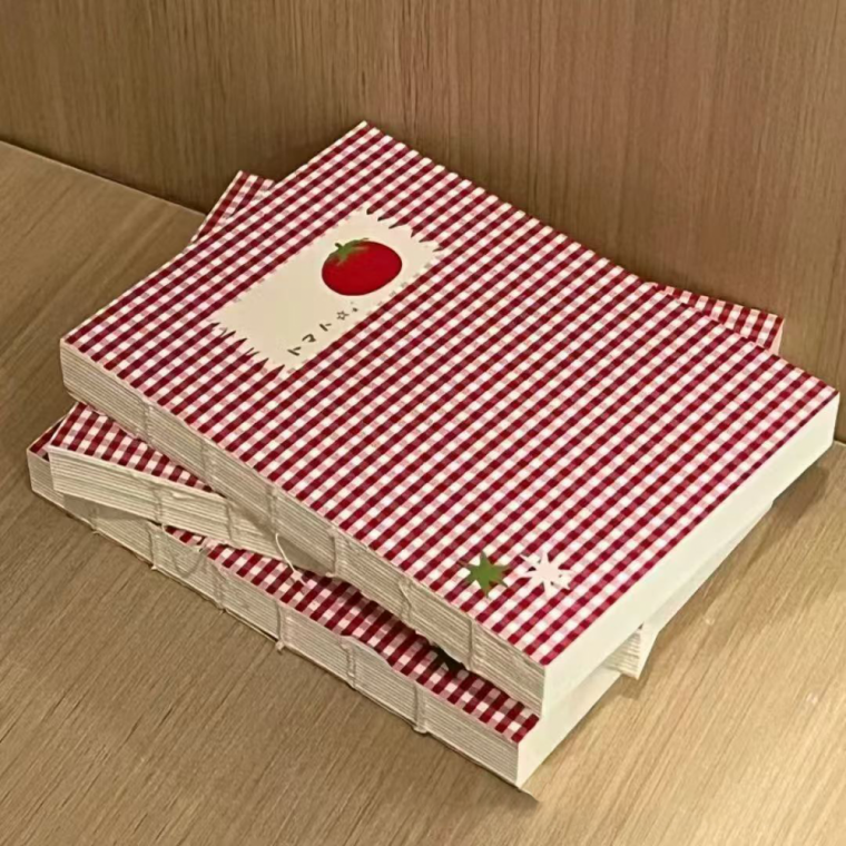 토마토 무지 노트 휴대용 체크 노트 연습장 공책 학용품