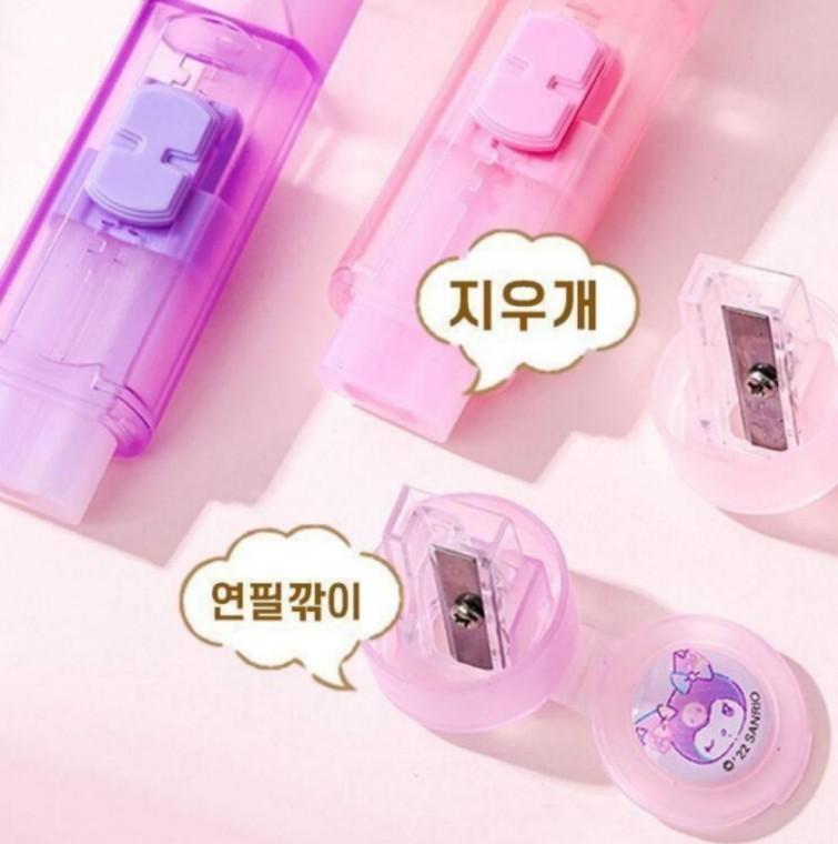 연필깍이 학생 미니 세트 어린이 캐릭터 초등 연필 학용품 연필깍기 입학 깍기 지우개 휴대용