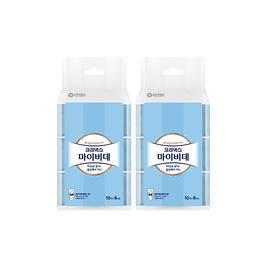 크리넥스 마이비데 클린케어 미니(휴대용) 10매 6입 2개(120매)