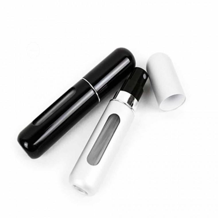 휴대용 향수 공병 5ml 충전 꽃무늬 고급가죽케이스