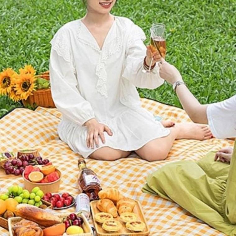 체크 돗자리