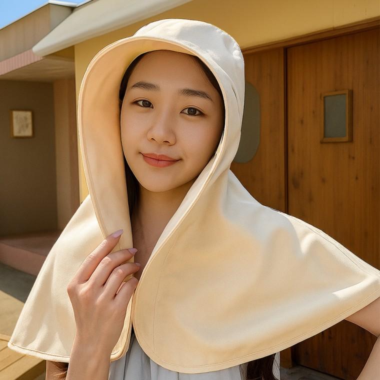 여름썬캡 여름 대왕 햇빛가리개 단추 골프모자 모자 목가림 농사 갯벌체험 필수템