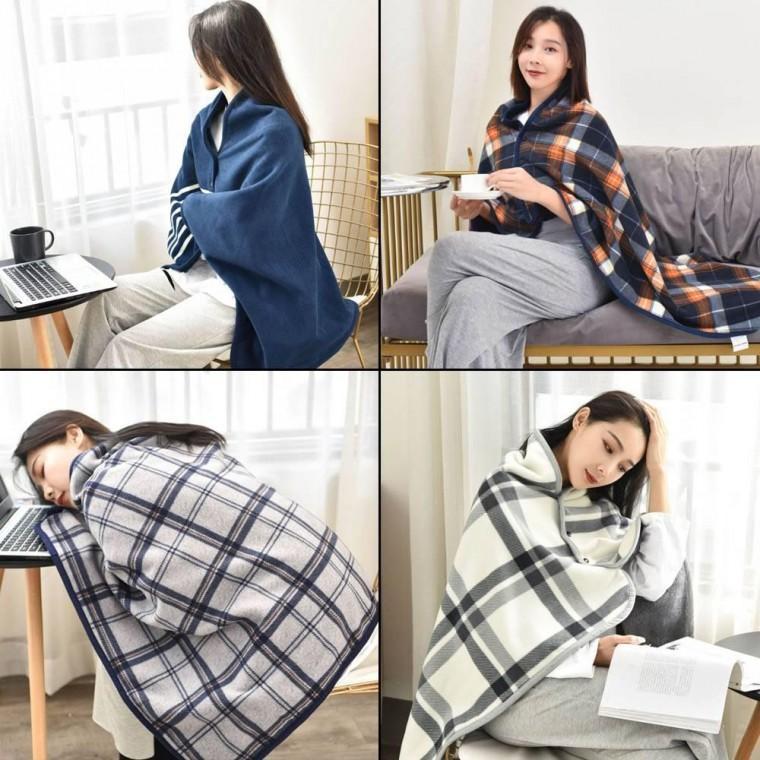 포근 망토 담요 입는 블랭킷 극세사 사무실 차량용 두꺼운
