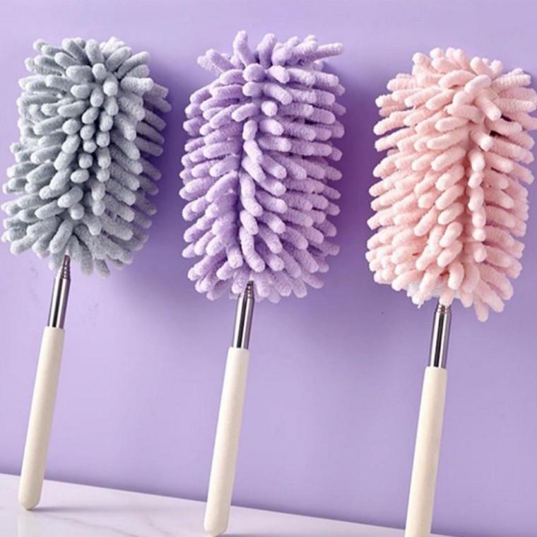 차량용 미니 먼지떨이 길이 조절 다용도 색상 랜덤