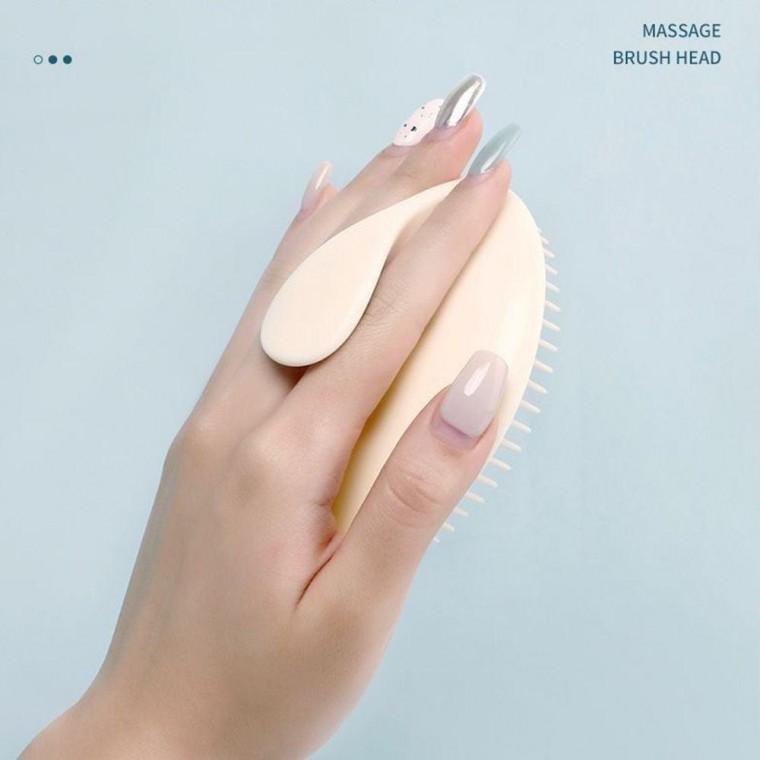 실리콘 샴푸브 러쉬 마사지 세안솔 두피 케어 관리 두피브 탈모 예방 방지 두피마사지기