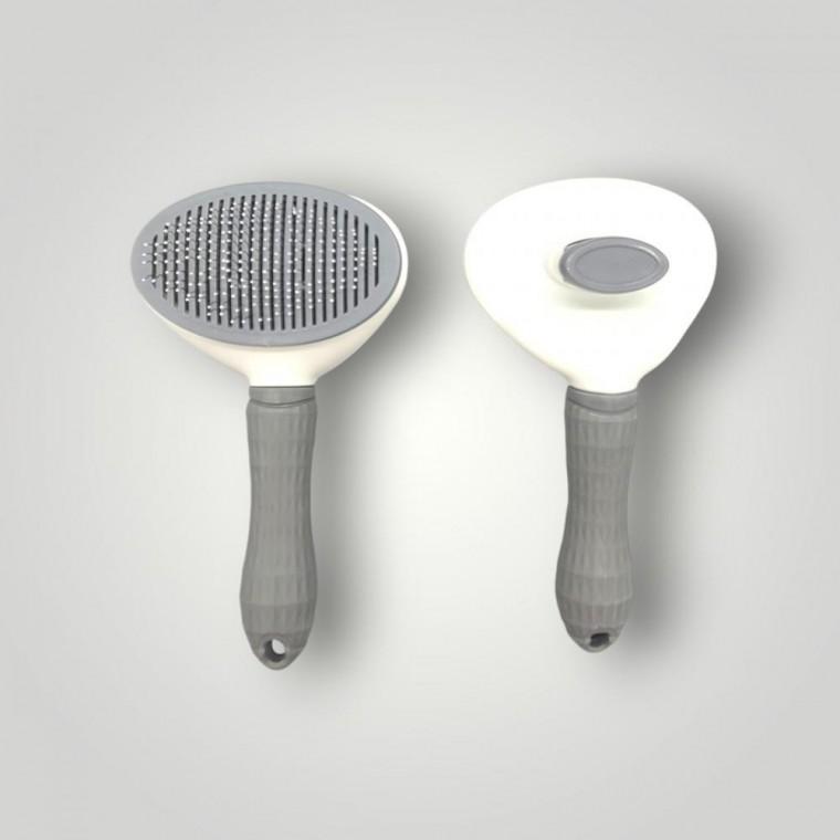 털 제거 펫 브러쉬 그레이 반려견 반려묘 털관리 마사지 빗