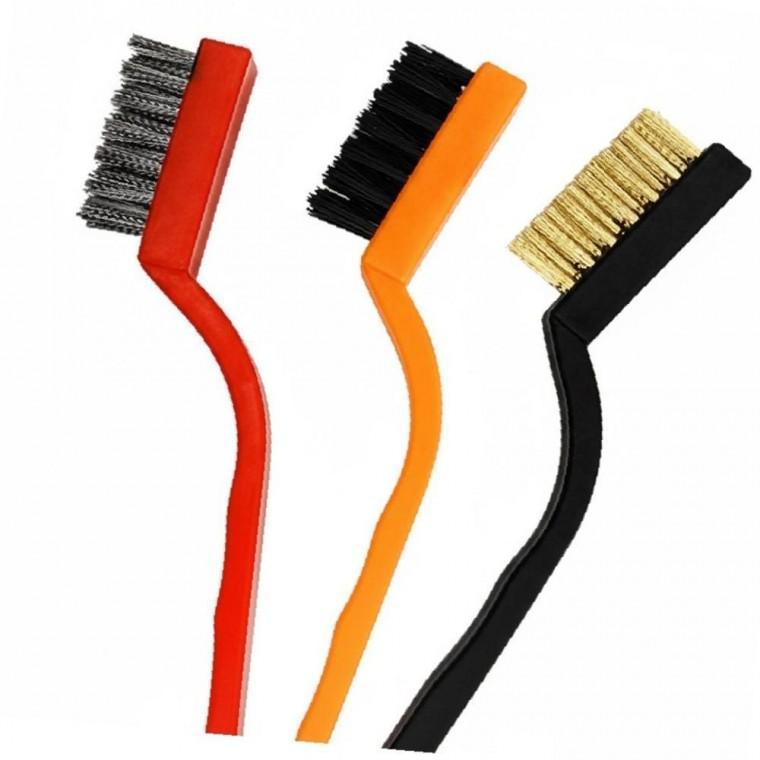 녹제거 와이어 브러쉬 3종 세트 틈새 청소솔 쇠솔 동솔 나일론솔