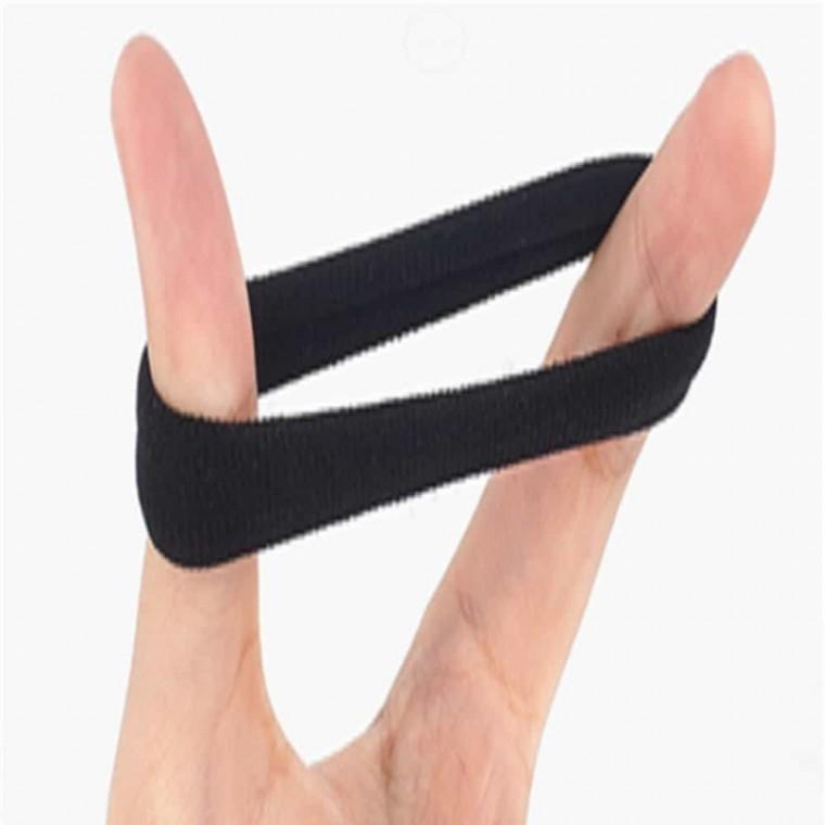 4P 블랙 헤어밴드 헤어끈묶음 여성헤어끈 단정한머리
