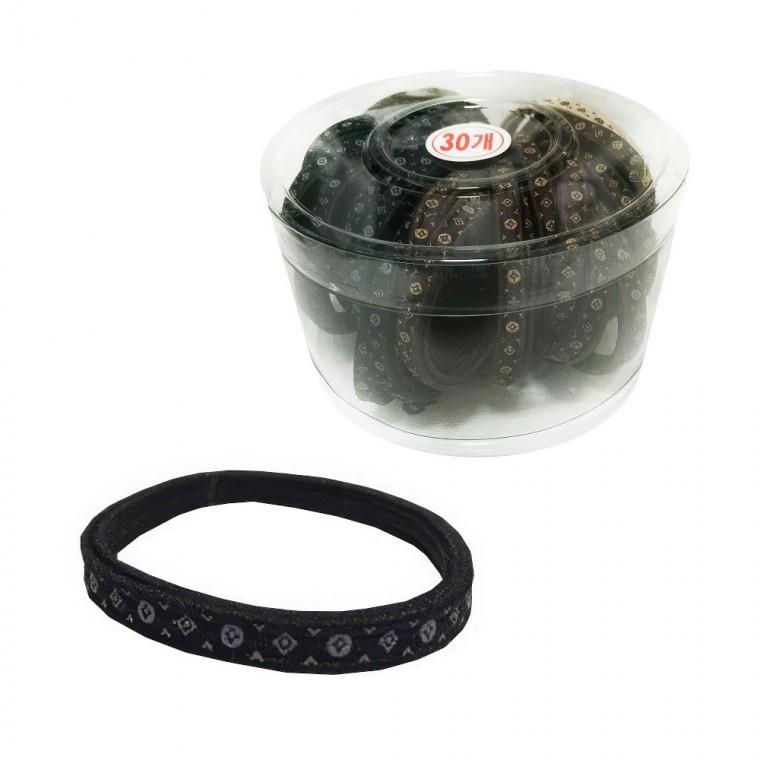 다이아 헤어끈 머리 묶기 헤어 밴드 납작고무줄 30P 똥머리 당고머리